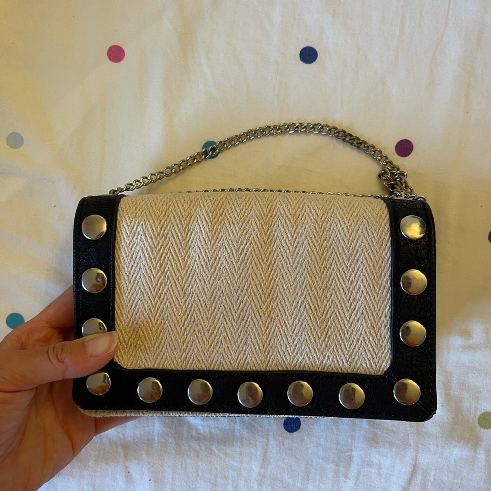 Bcbg canvas crossbody bag